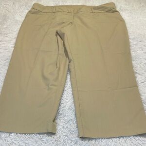 Just My Size WOMENS SIZE 26W PETITE KhakI COLOR DRESS PANTS